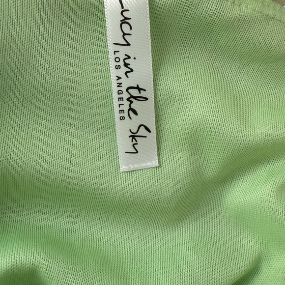 Lucy in the Sky Green Sequin Mini Dress - Picture 2 of 2